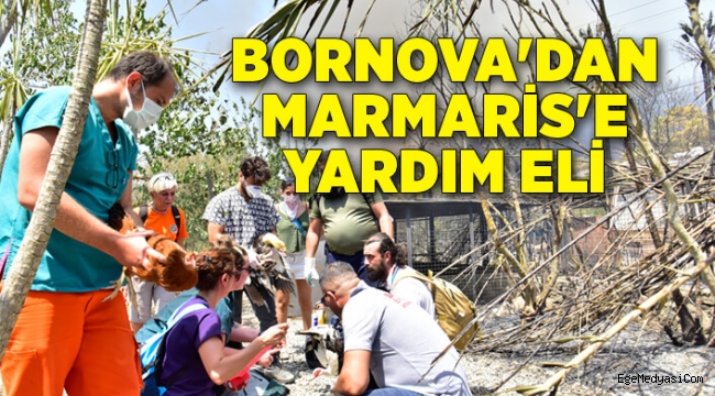 Bornova'dan Marmaris'e destek 