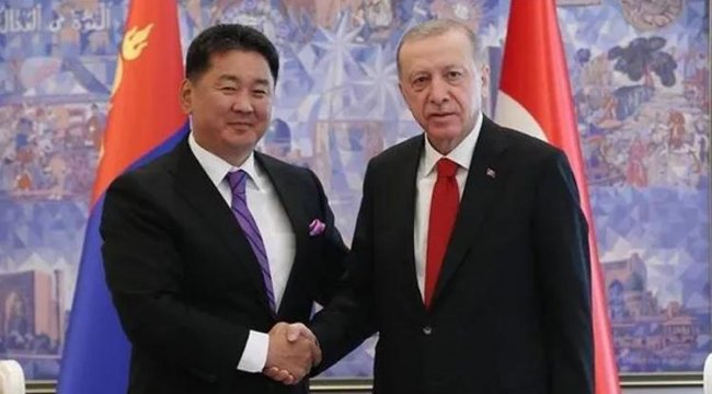 Erdoğan, Moğolistan Cumhurbaşkanı ile görüştü